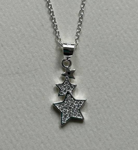 Sparkly Star Pendant and Chain.