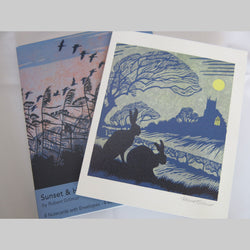 Sunset & Harvest Moon Notecard Pack