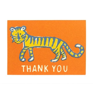 SMALL SINGLE CARD - Cambridge Imprint - Thank You Tiger
