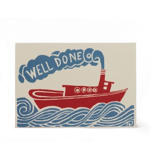 SINGLE CARD - Cambridge Imprint - Well Done Tugboat