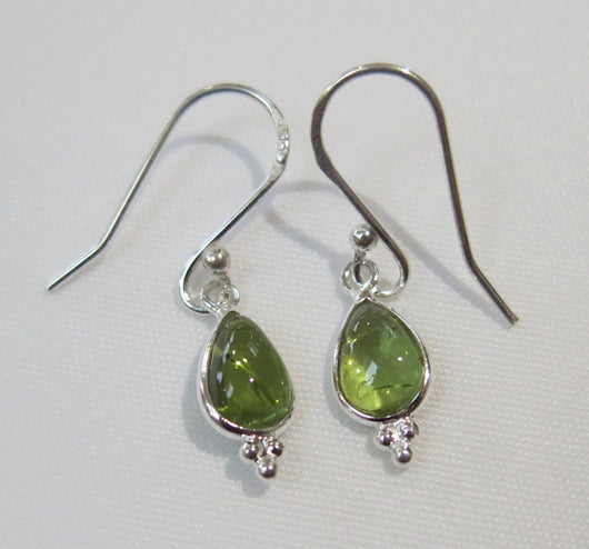 Sterling Silver and Peridot Earrings