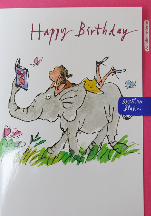 SINGLE CARD - Quentin Blake, Elephant