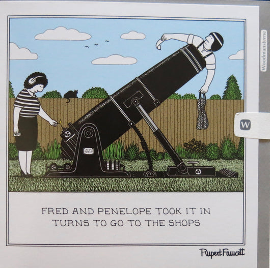 SINGLE CARD - Fred and Penelope - Shopping
