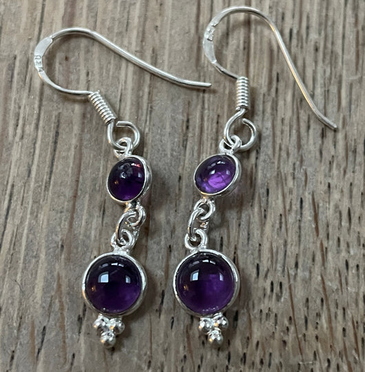 Amethyst Drop Earrings