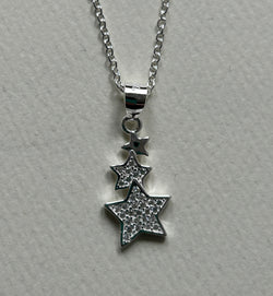 Sparkly Star Pendant and Chain.