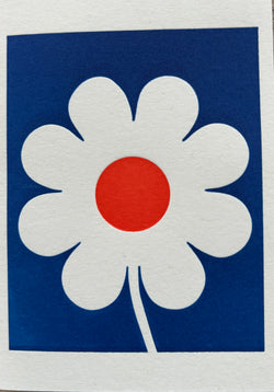 SINGLE CARD - Small Letterpress Flower