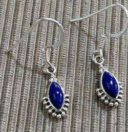 Small Lapis Lazuli Drop Earrings