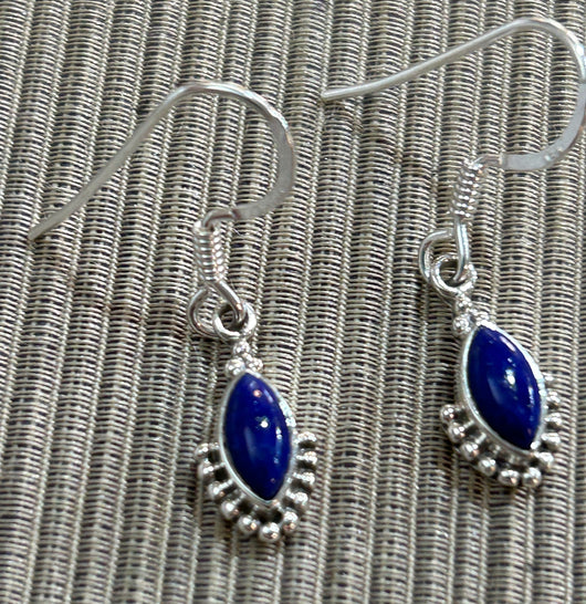 Small Lapis Lazuli Drop Earrings