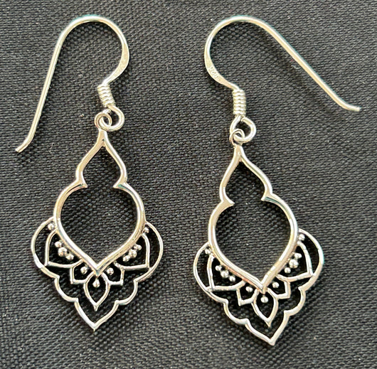 Silver Drop Earrings