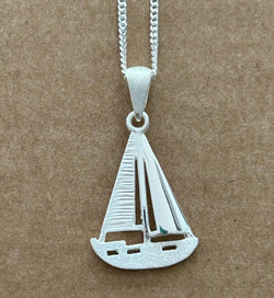 SAILING BOAT SILVER PENDANT