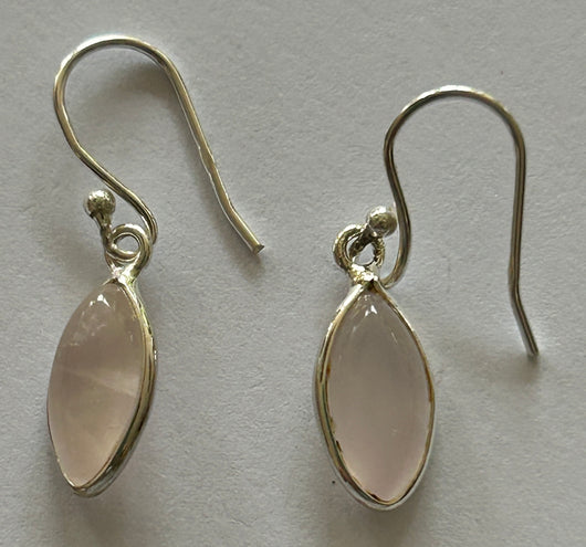 Rose Quartz Drop Earrings