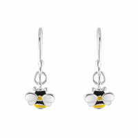 Tiny Bee Drop Earrings