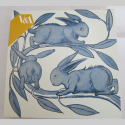 William De Morgan 'Rabbits on a Branch' Notecard Pack