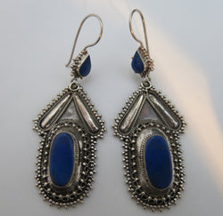 Afghan Lapis Lazuli Earrings