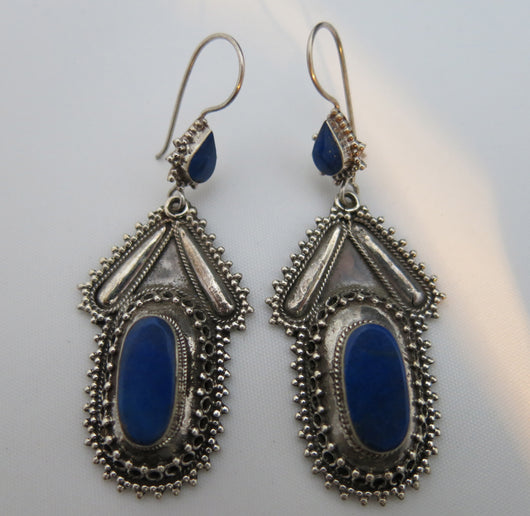 Afghan Lapis Lazuli Earrings