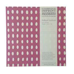NOTEBOOK - Cambridge Imprint Square Notebook - Bean in Strawberry Ice