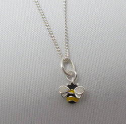 Tiny enamelled Bee Pendant