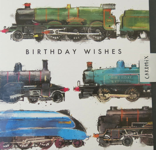 SINGLE CARD - Birthday Trains