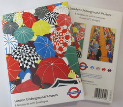 Notecard Pack. London Underground Posters.