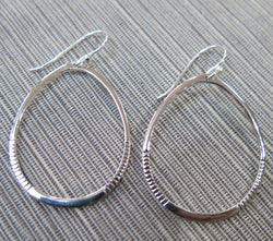 Sterling Silver loop drop Earrings