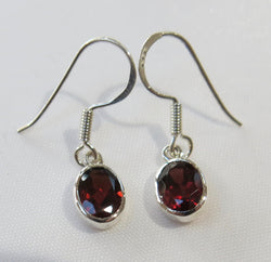 Garnet Drop Earrings