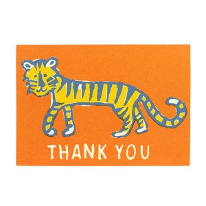 SMALL SINGLE CARD - Cambridge Imprint - Thank You Tiger