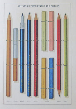 SINGLE CARD - Artists Pencils and Chalks