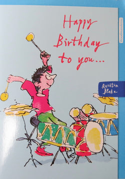 SINGLE CARD - Quentin Blake, Drummer