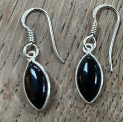 Black Onyx Drop Earrings